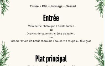 Le menu de Noël 2024